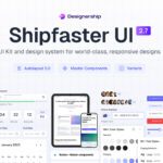 خرید و دانلود Shipfaster UI کیت رابط کاربری لایه باز فیگما | فایل لایه باز کیت رابط کاربری Shipfaster فیگما | ساخت رابط کاربری حرفه ای shipfaster