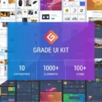 خرید و دانلود Grade UI Kit مجموعه طرح کیت رابط کاربری