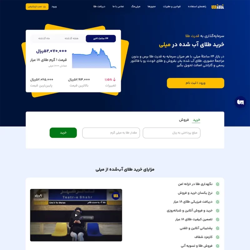 پاداش 130 هزار تومانی طلای میلی پاداش 130 هزار تومانی طلای میلی