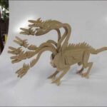 دانلود طرح معرق کاری اژدهای هفت سر حرفه‌ و فن کار دستی فنی و حرفه ای