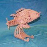 دانلود طرح معرق کاری ماهی پایه دار حرفه‌ و فن کار دستی فنی و حرفه ای