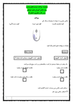 دانلود آزمونهای طبقه‌بندی شده کار و فناوری | درس 2: کار با رایانه پایه ششم - تصویر 2