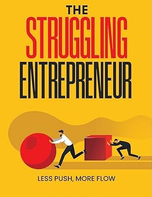 خرید و دانلود کتاب The Struggling Entrepreneur: Less Push, More Flow