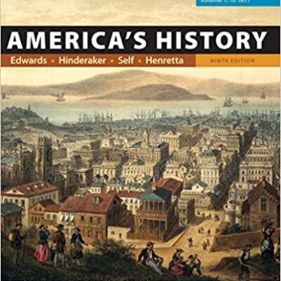 خرید و دانلود نسخه کامل کتاب America’s History: Concise Edition, Volume 1 (9th Edition) –  +  pdf