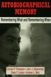خرید و دانلود نسخه کامل کتاب Autobiographical Memory Remembering What and Remembering When – Pdf