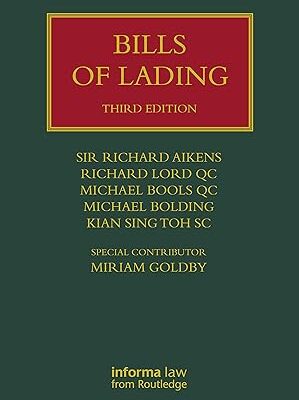 خرید و دانلود نسخه کامل کتاب Bills of Lading (3rd Edition) BY Aikens – + Pdf