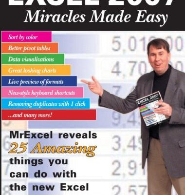 خرید و دانلود نسخه کامل کتاب Excel 2007 miracles made easy: Mr. Excel reveals 25 amazing things you can do with the new Excel – PDF