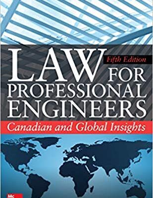 خرید و دانلود نسخه کامل کتاب Law for Professional Engineers:  Canadian and Global Insightsv 5th Edition