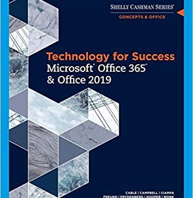 خرید و دانلود نسخه کامل کتاب Technology for Success and Shelly Cashman Series Microsoft Office 365 & Office 2019 – PDF