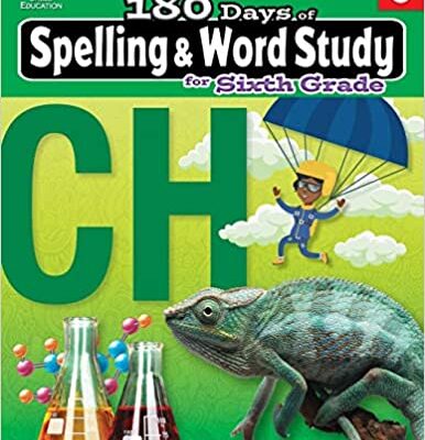 خرید و دانلود نسخه کامل کتاب 180 Days of Spelling and Word Study Grade 6 – Daily Spelling Workbook for Classroom and Home, Cool and Fun Practice, Elementary School Level – PDF