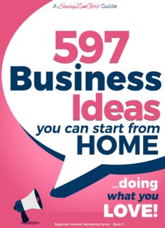 خرید و دانلود نسخه کامل کتاب 597 Business Ideas You can Start from Home – doing what you LOVE! – PDF