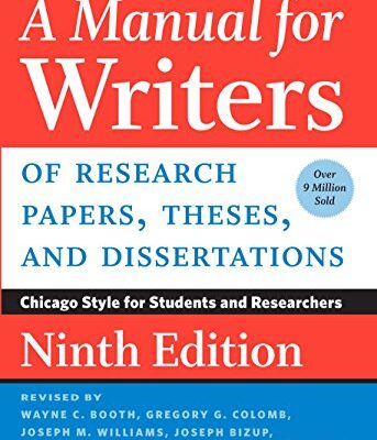 خرید و دانلود نسخه کامل کتاب A Manual for Writers of Research Papers, Theses, and Dissertations, Ninth Edition – Pdf