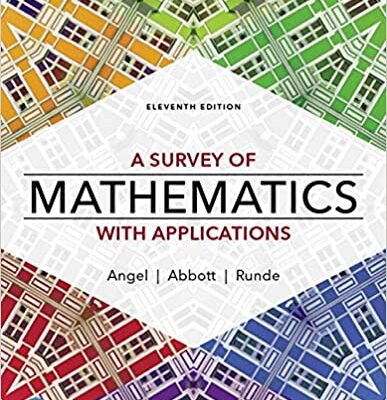 خرید و دانلود نسخه کامل کتاب A Survey of Mathematics with Applications (11th Edition) [2020] –  PDF