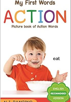 خرید و دانلود نسخه کامل کتاب Action Words Flashcards_ Beautiful illustrated book of everyday life action verbs, labelled with words – + PDF