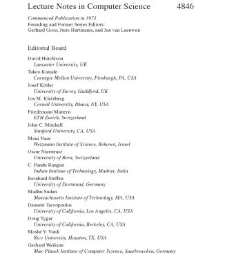 خرید و دانلود نسخه کامل کتاب Advances in Computer Science – ASIAN 2007. Computer and Network Security: 12th Asian Computing Science Conference, Doha, Qatar, December 9-11, 2007. Proceedings