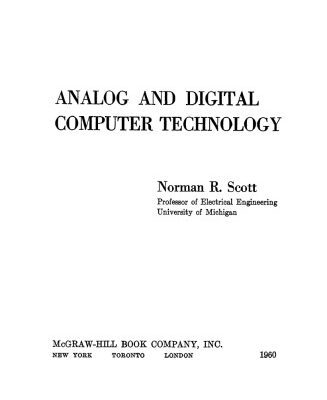 خرید و دانلود نسخه کامل کتاب Analog and Digital Computer Technology