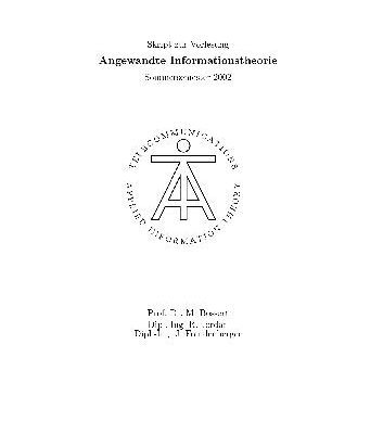 خرید و دانلود نسخه کامل کتاب Angewandte Informationstheorie 001