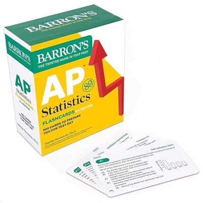 خرید و دانلود نسخه کامل کتاب AP Statistics Flashcards, Fifth Edition: Up-to-Date Practice (Barron’s AP Prep) Fifth Edition –  +  Pdf