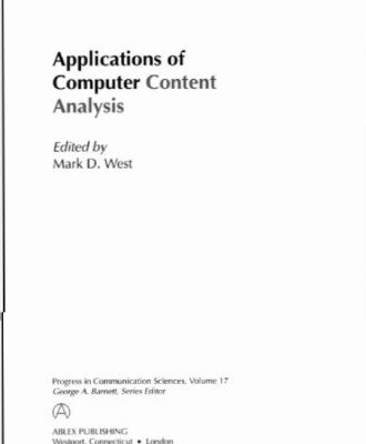 خرید و دانلود نسخه کامل کتاب Applications of Computer Content Analysis (Progress in Communication Sciences, V. 17)