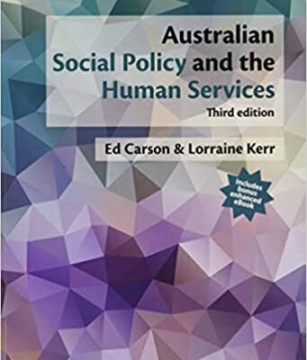 خرید و دانلود نسخه کامل کتاب Australian Social Policy and the Human Services (3rd Edition) –  +  Pdf