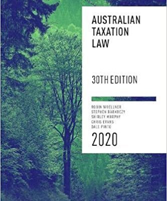 خرید و دانلود نسخه کامل کتاب Australian Taxation Law 2020 –  +  Pdf