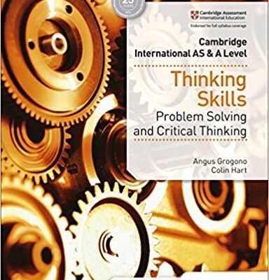 خرید و دانلود نسخه کامل کتاب Cambridge International As & A Level Thinking Skills – + Pdf