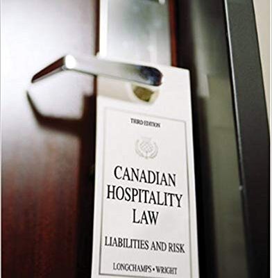 خرید و دانلود نسخه کامل کتاب Canadian Hospitality Law (3rd edition)