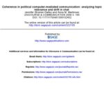 خرید و دانلود نسخه کامل کتاب Coherence in political computer-mediated communication: analyzing topic relevance and drift in chat