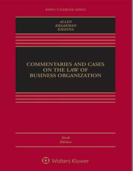 خرید و دانلود نسخه کامل کتاب Commentaries and Cases on the Law of Business Organization (6th Edition) –  +  Pdf