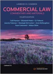 خرید و دانلود نسخه کامل کتاب Commercial Law:  Commentary and Materials (4th Edition) [2019] –  PDF