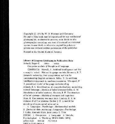 خرید و دانلود نسخه کامل کتاب Computer models of thought and language