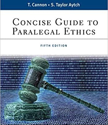 خرید و دانلود نسخه کامل کتاب Concise Guide to Paralegal Ethics (Aspen Paralegal) (5th Edition) – + pdf