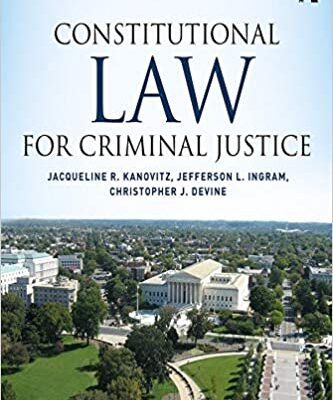 خرید و دانلود نسخه کامل کتاب Constitutional Law for Criminal Justice (15th Edition) –  PDF