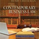 خرید و دانلود نسخه کامل کتاب Contemporary Business Law (8th Edition) BY Cheeseman –  Pdf
