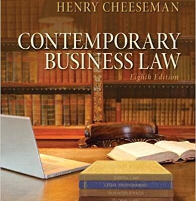 خرید و دانلود نسخه کامل کتاب Contemporary Business Law (8th Edition) BY Cheeseman – Pdf