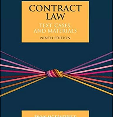 خرید و دانلود نسخه کامل کتاب Contract Law: Text, Cases, and Materials (9th Edition) –  PDF
