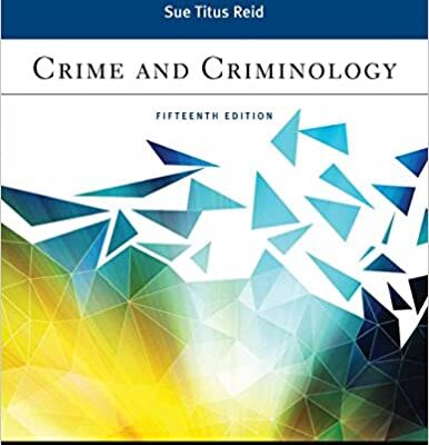 خرید و دانلود نسخه کامل کتاب Crime and Criminology (Aspen Criminal Justice) (15th Edition) – + pdf