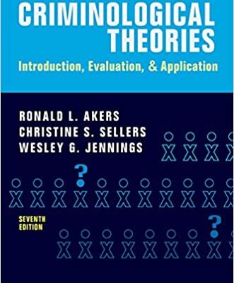 خرید و دانلود نسخه کامل کتاب Criminological Theories: Introduction, Evaluation, and Application (7th Edition) – pdf