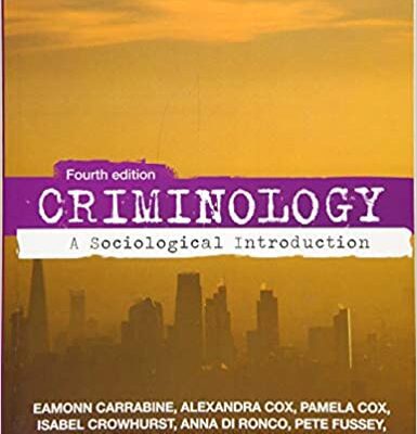 خرید و دانلود نسخه کامل کتاب Criminology: A Sociological Introduction (4th Edition) –  PDF