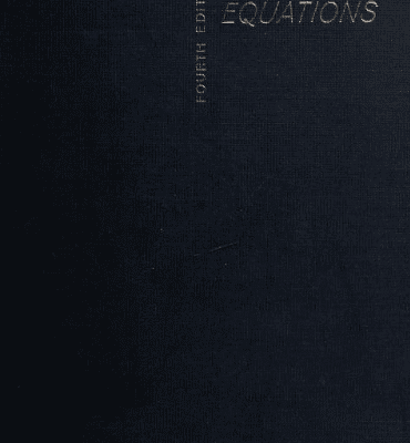 خرید و دانلود نسخه کامل کتاب Differential Equations (4th Edition) BY Morris –  Pdf