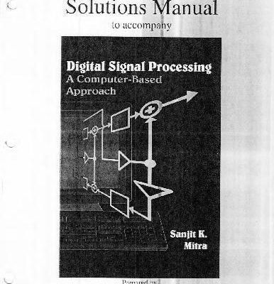 خرید و دانلود نسخه کامل کتاب Digital Signal ProcessingDsp A Computer Based Approach Solution Manual