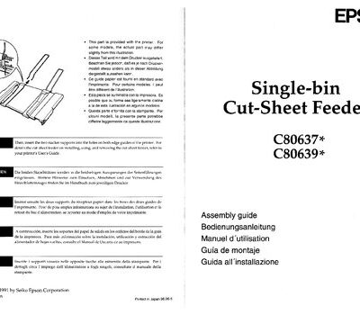 خرید و دانلود نسخه کامل کتاب Epson CSF C80637/C80639 Assembly Instructions