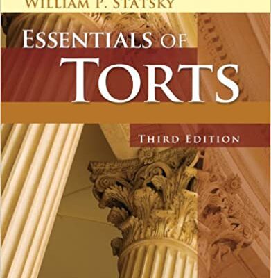 خرید و دانلود نسخه کامل کتاب Essentials of Torts (3rd Edition) –  PDF