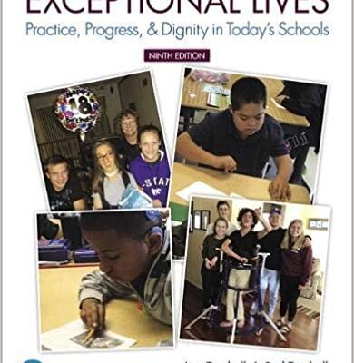 خرید و دانلود نسخه کامل کتاب Exceptional Lives: Practice, Progress, & Dignity in Today’s Schools (9th Edition) [2020] –  PDF
