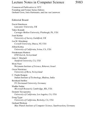 خرید و دانلود نسخه کامل کتاب Formal Aspects in Security and Trust: 6th International Workshop, FAST 2009, Eindhoven, The Netherlands, November 5-6, 2009, Revised Selected Papers