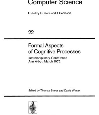 خرید و دانلود نسخه کامل کتاب Formal Aspects of Cognitive Processes: Interdisciplinary Conference Ann Arbor, March 1972