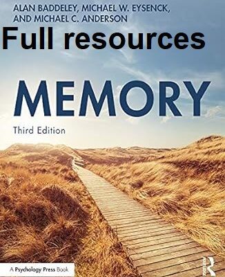 خرید و دانلود نسخه کامل کتاب [Full resources] Memory (3rd Edition) BY Baddeley – Zip
