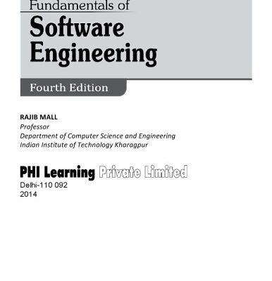 خرید و دانلود نسخه کامل کتاب Fundamentals of software engineering