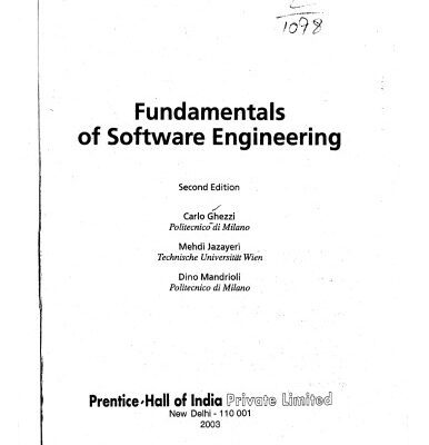 خرید و دانلود نسخه کامل کتاب Fundamentals of Software Engineering