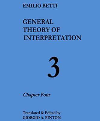 خرید و دانلود نسخه کامل کتاب General Theory of Interpretation: Chapter Four (vpl 3) – + Pdf